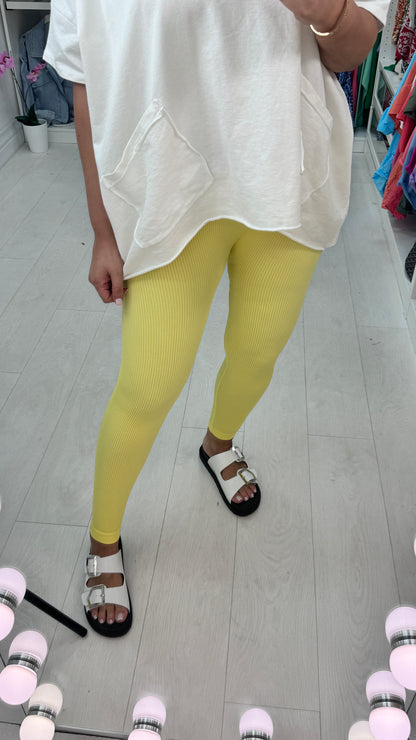 Ella Ribbed High Waist Leggings