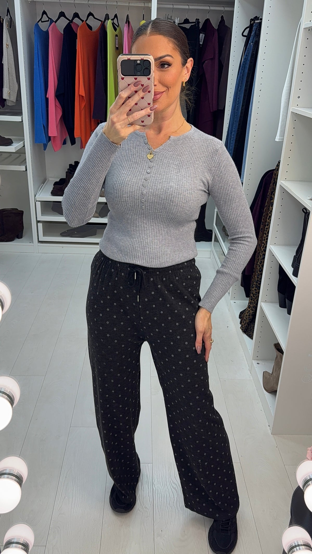 Carline Super Soft Polka Dot Joggers
