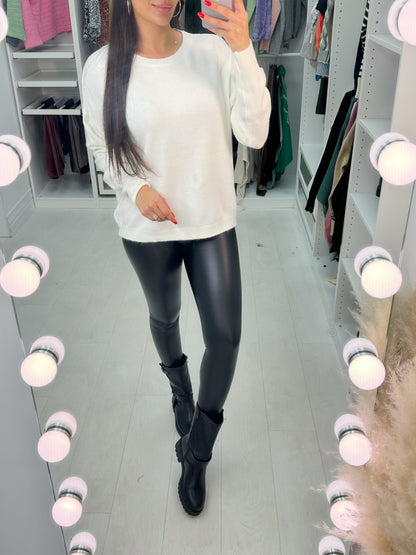 Kianna Crochet Detail Cut Out Back Jumper