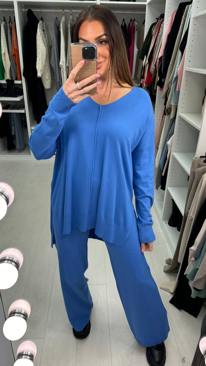 Valeda Super Soft Dip Hem Knitted Loungewear Set