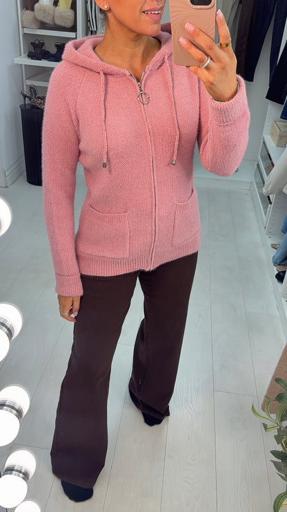 Imara Chenile Zip Front Cardigan