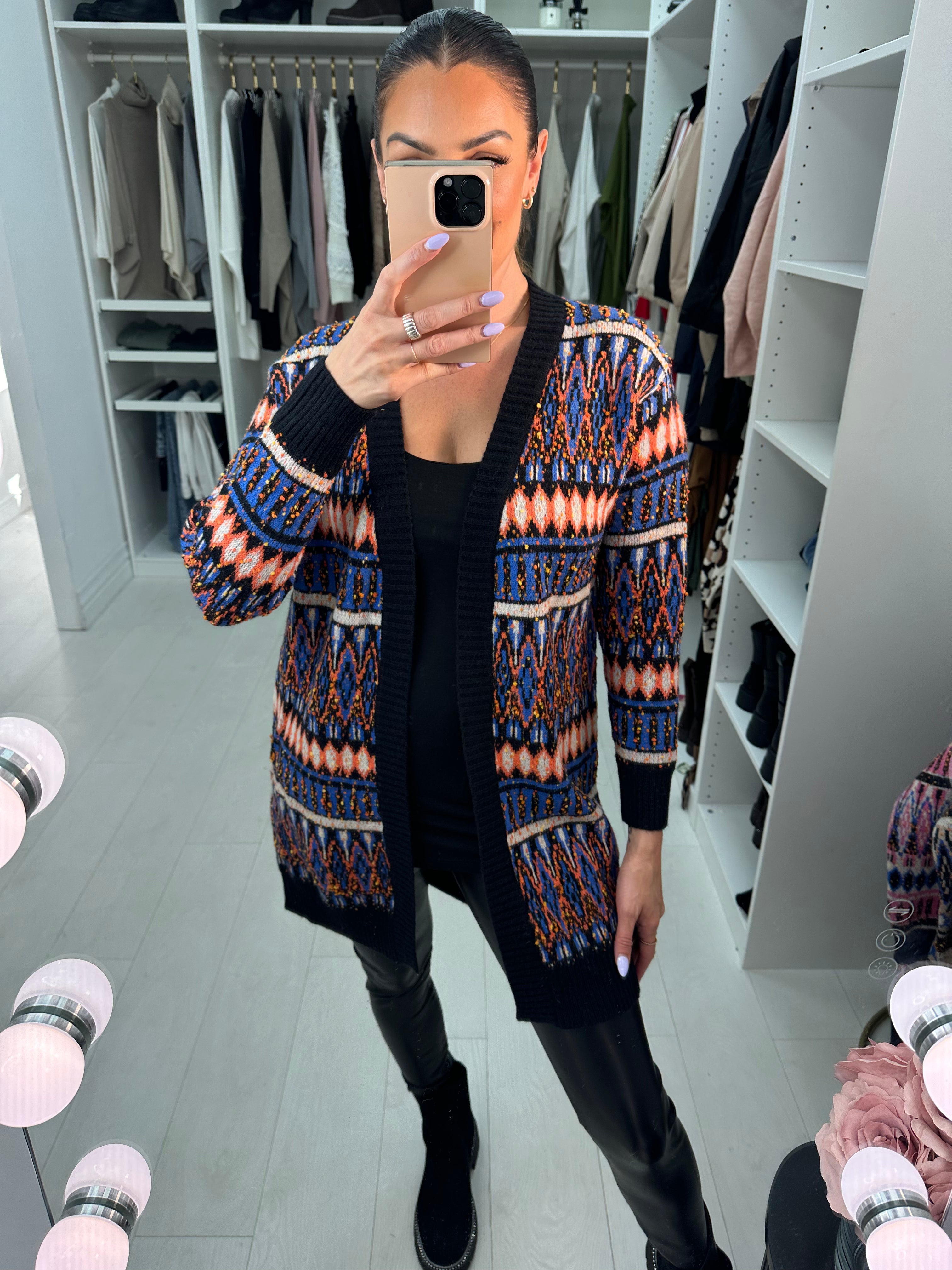 Taimi Thick Knitted Open Front Cardigan