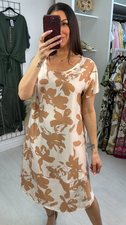 Kimmie Abstract Print Loose Fit Dress