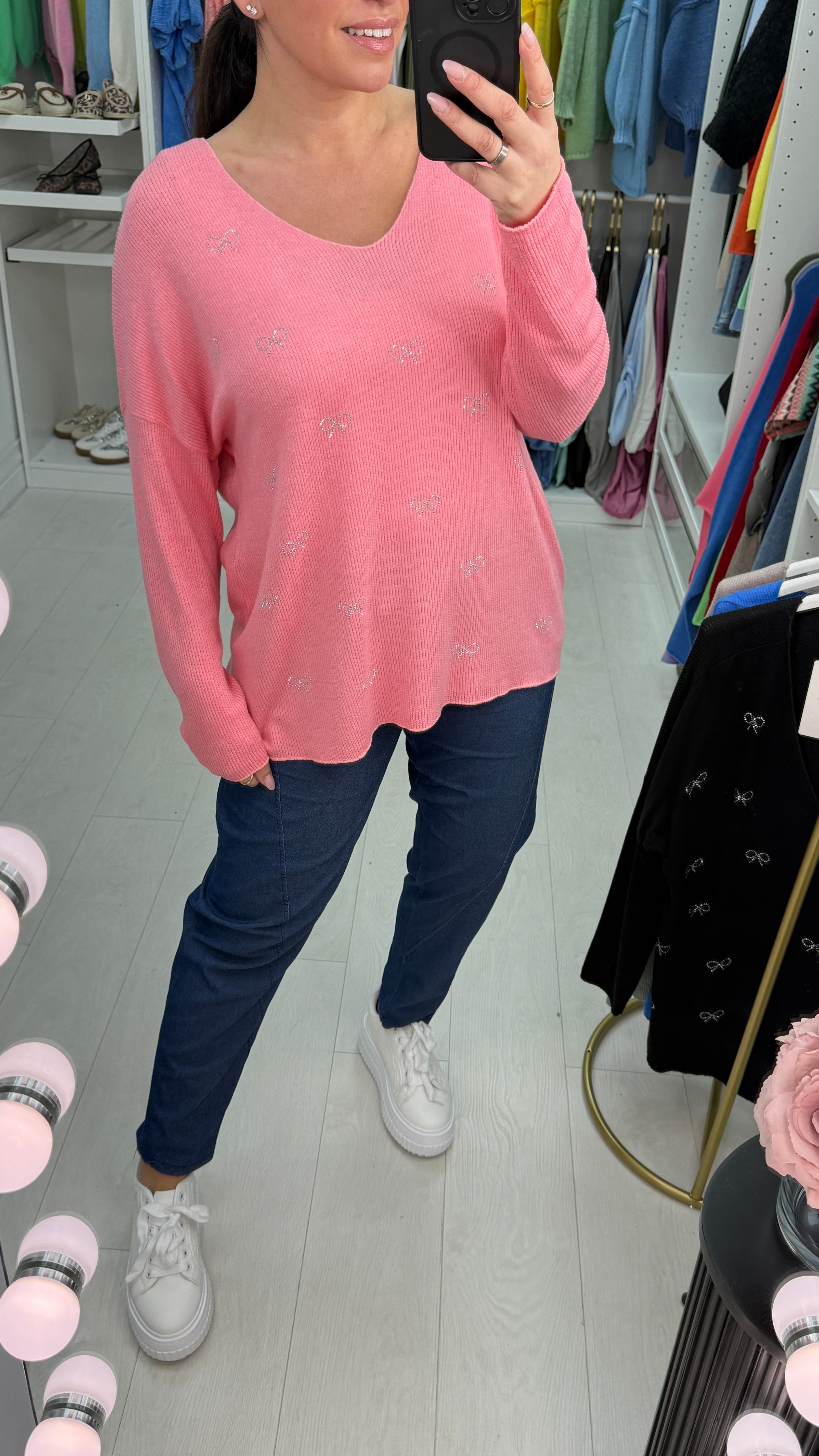 Lynsey Embellished Super Soft Knit Top