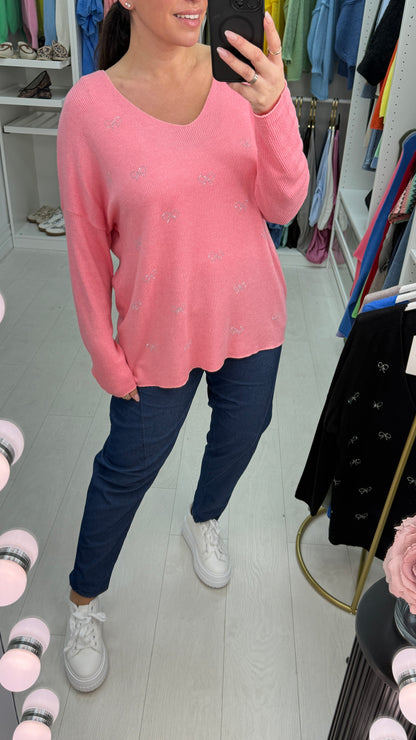 Lynsey Embellished Super Soft Knit Top