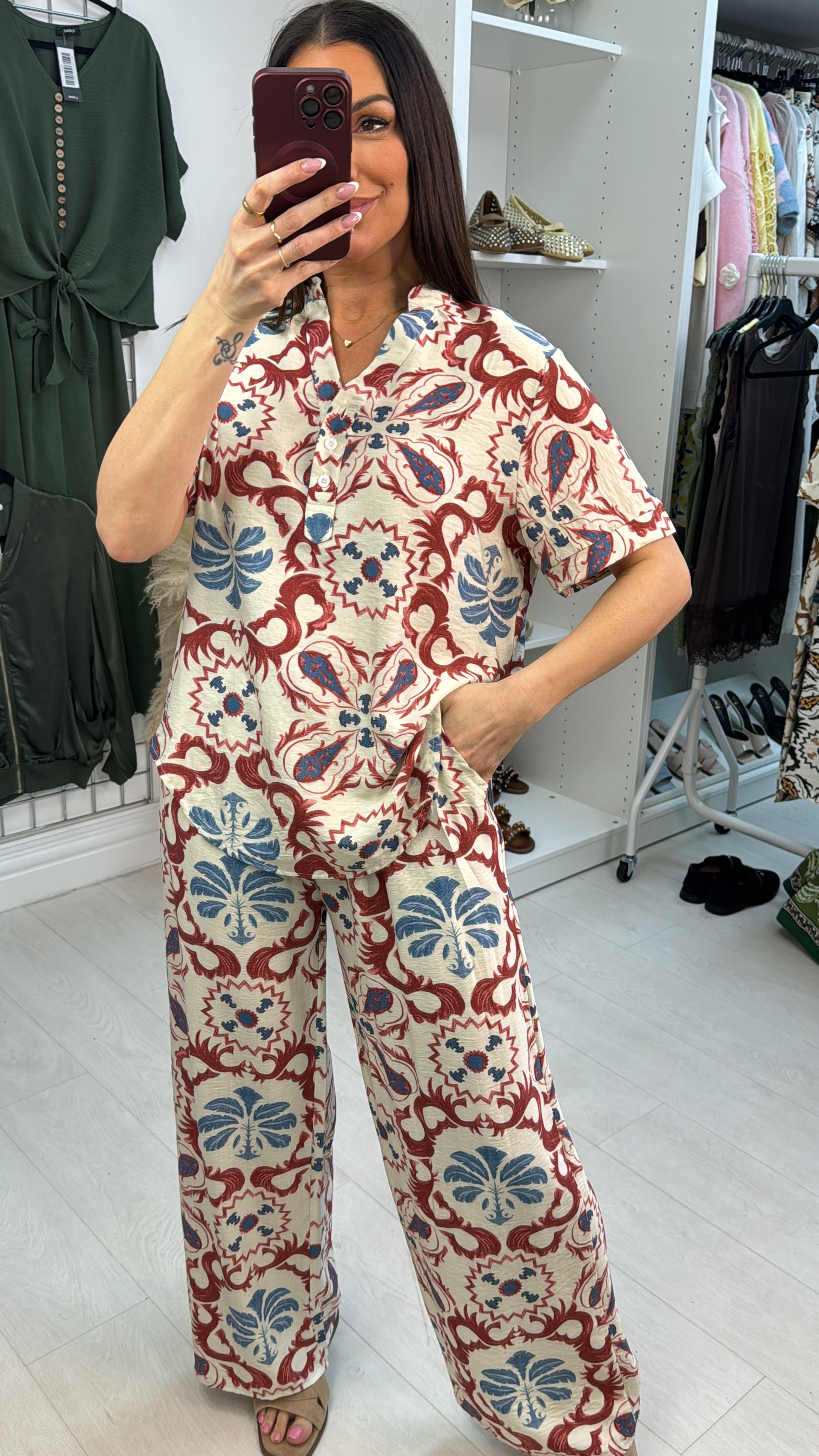 Raine Abstract Print Co-Ord Set