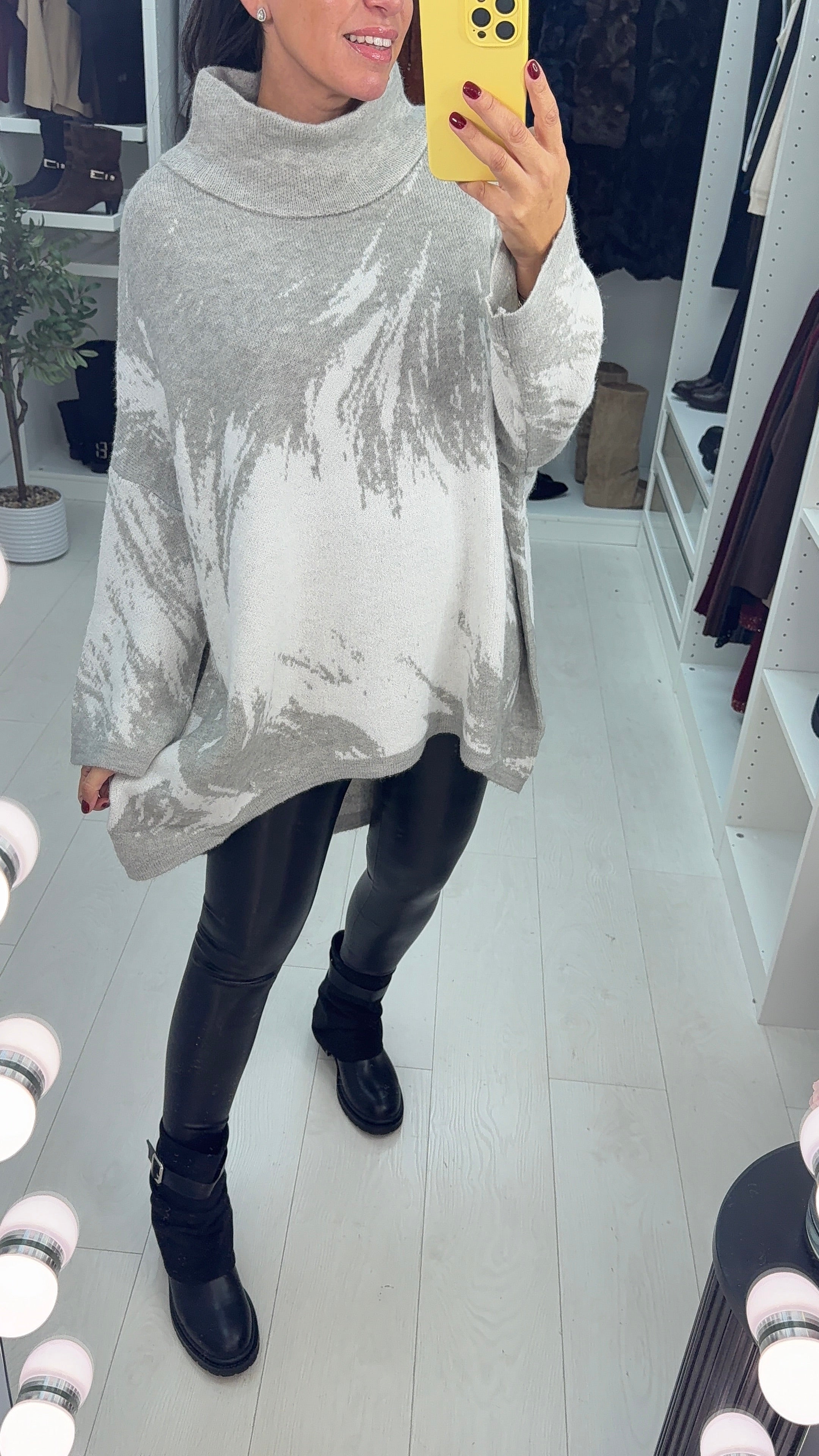 Florence Super Soft High Neck Oversized Jumper