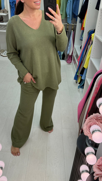 Eden Super Soft Plain V Neck Jumper