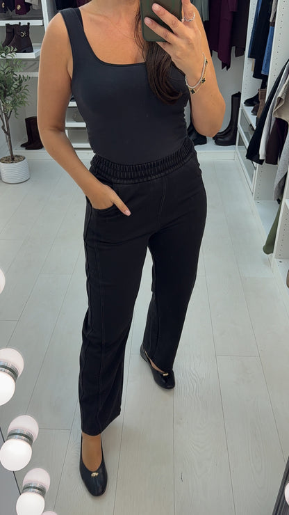 Glorielle Elasticated Waist Denim Trousers