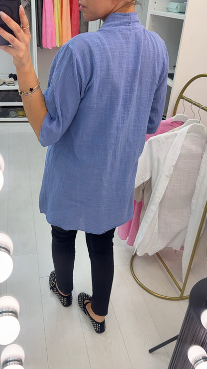 Edena Plain Lightweight Open Front Kimono