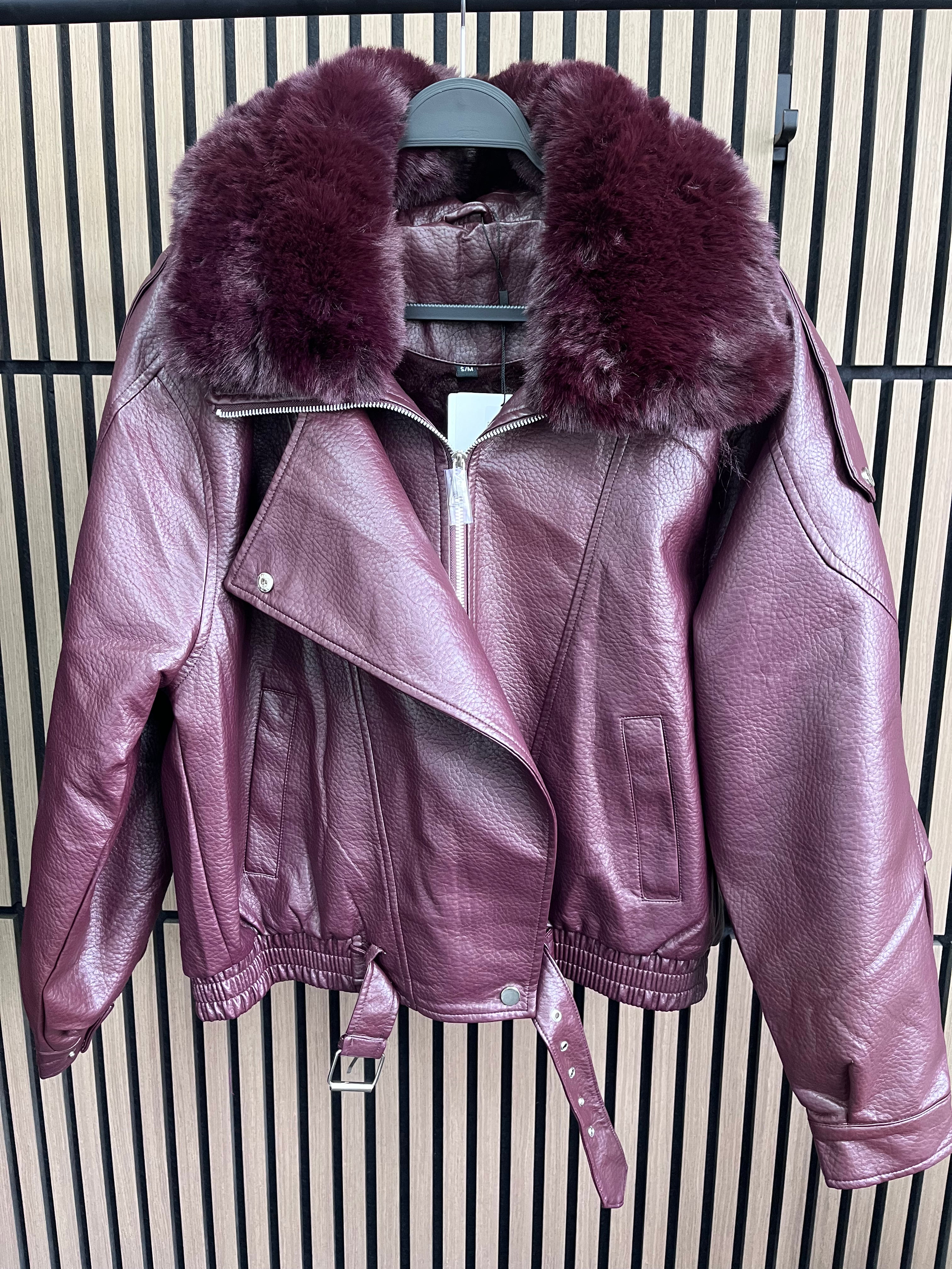 Talitah Faux Fur & Leather Jacket