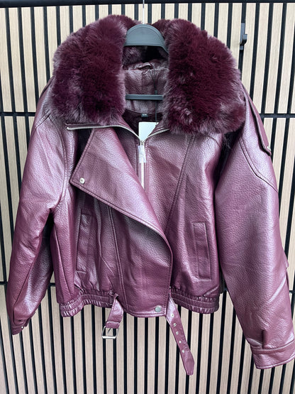 Talitah Faux Fur & Leather Jacket