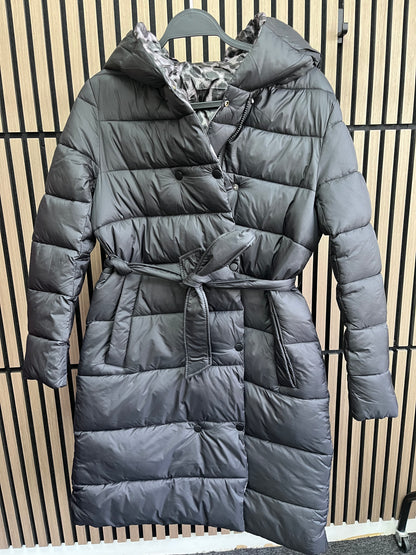 Corinne Reversible Longline Leopard Puffer Coat