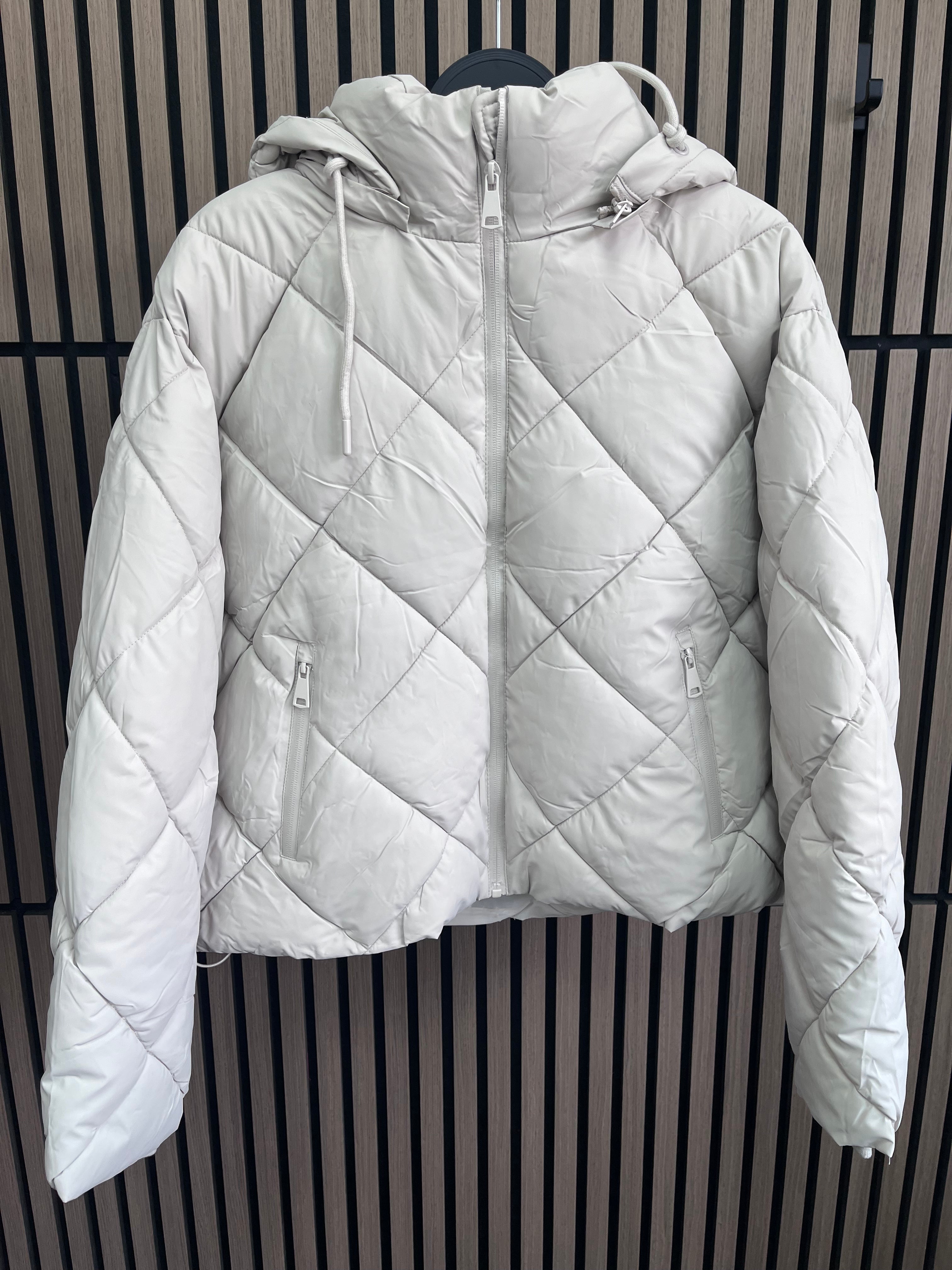 Zaya Diamond Stitch Quilted Hooded Jacket