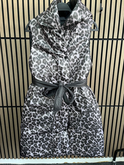Aston Reversible Quilted Leopard Gilet