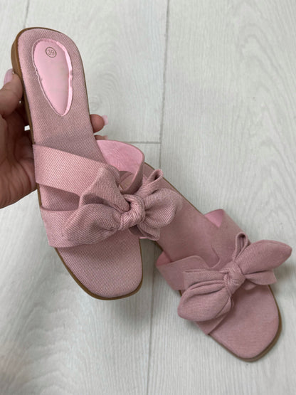 Francine Bow Detailed Flat Sliders