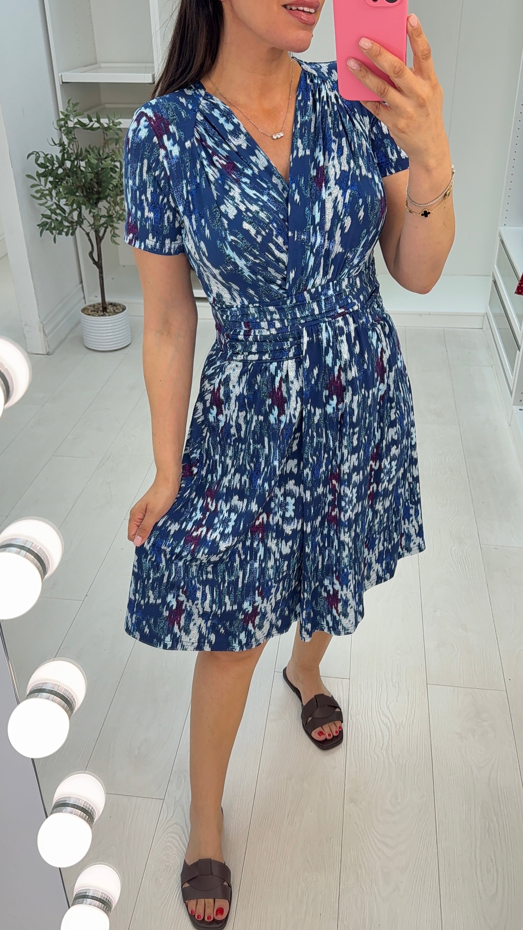 Alexis Abstract Print Dress