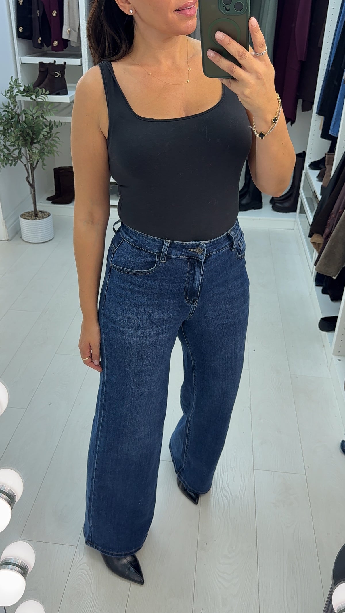 Umara High Waisted Wide Leg Jeans