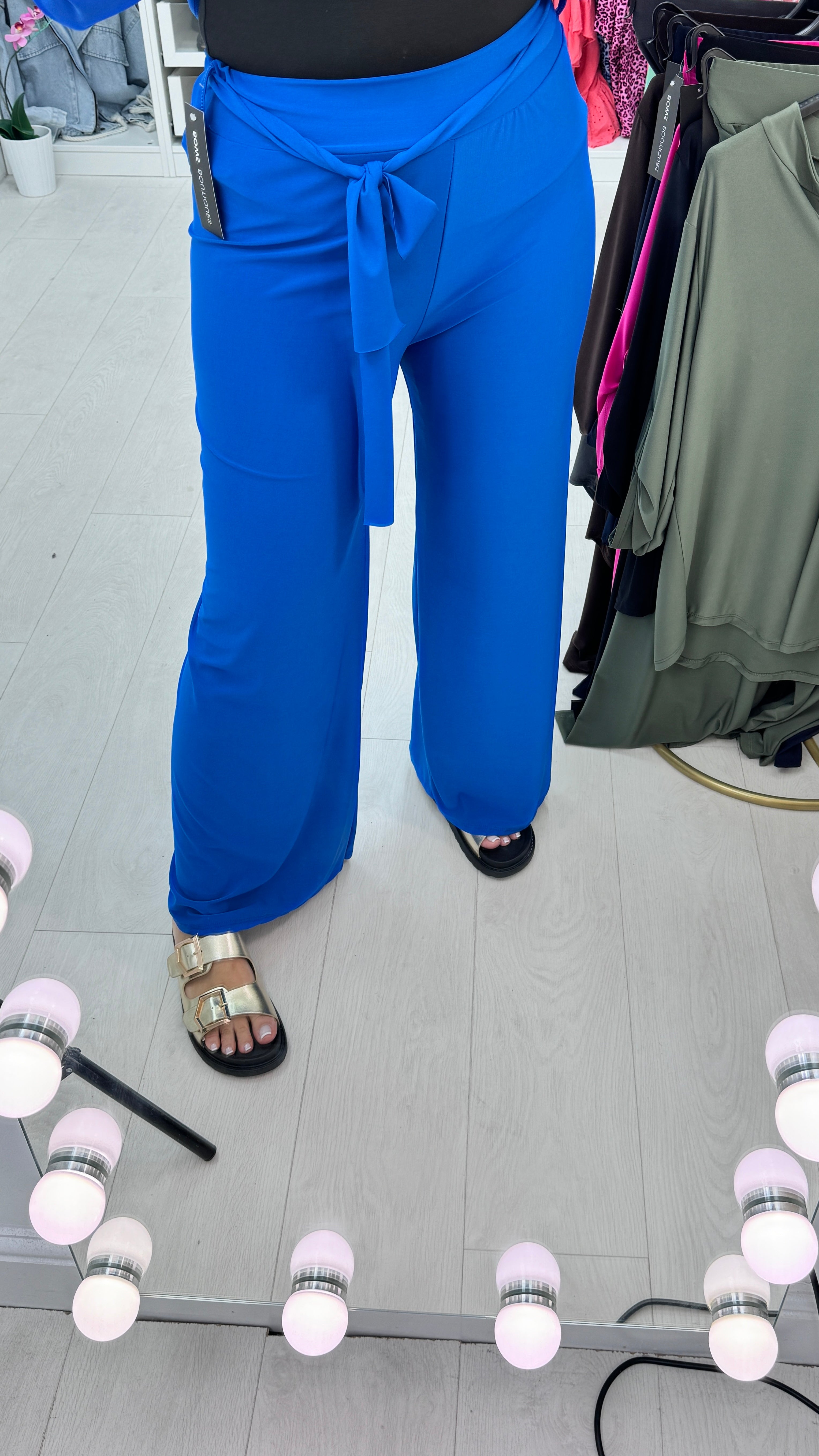 Wilma Plain Tie Waist Trousers