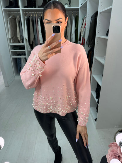 Tonia Pearl Detail Knit Jumper