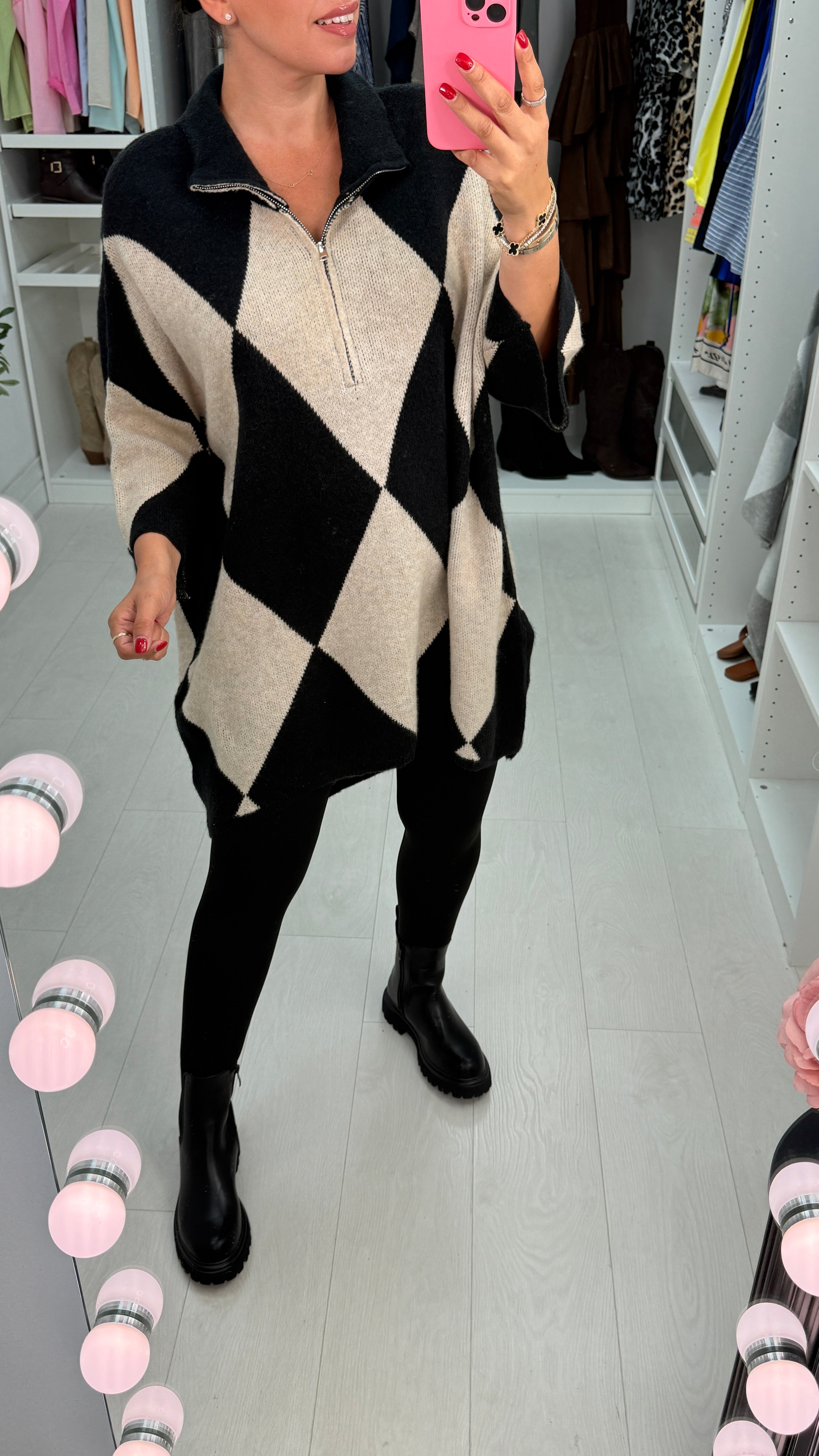 Laia Colour Block Super Soft Oversized Jumper