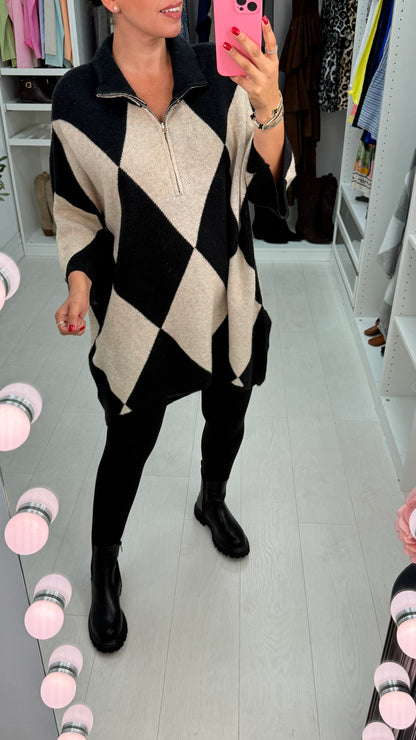 Laia Colour Block Super Soft Oversized Jumper