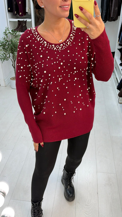 Hannah Pearl Embellished Jumper