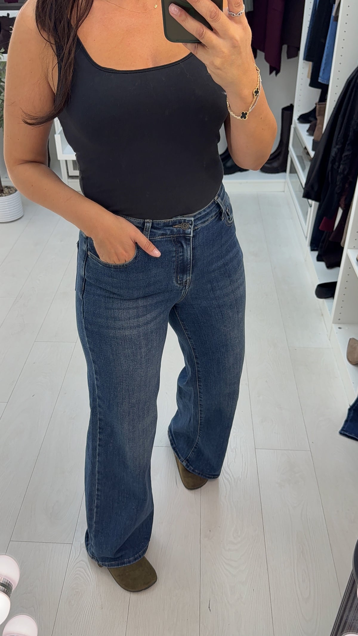 Umara High Waisted Wide Leg Jeans