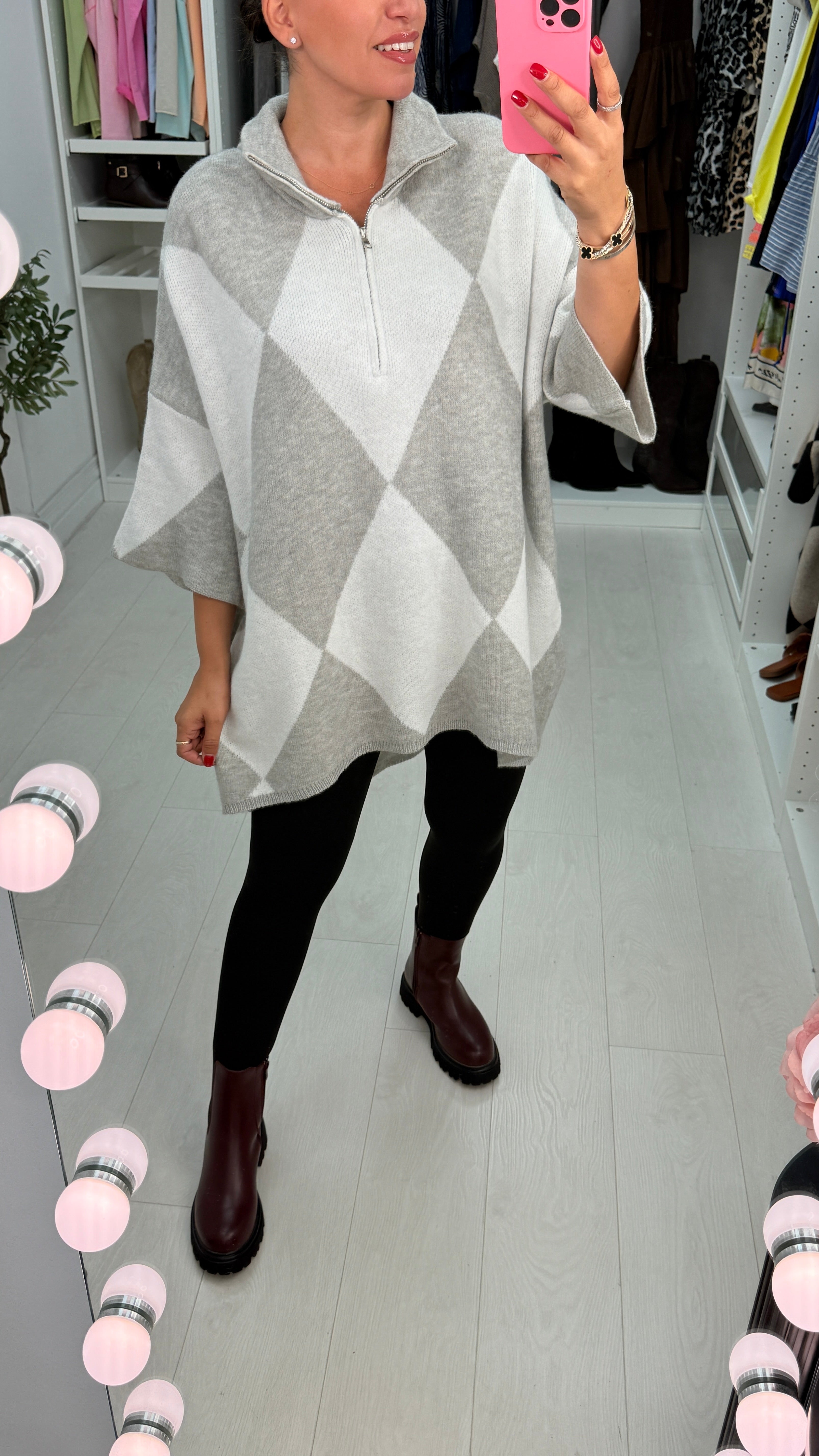 Laia Colour Block Super Soft Oversized Jumper