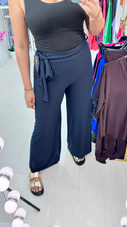 Wilma Plain Tie Waist Trousers