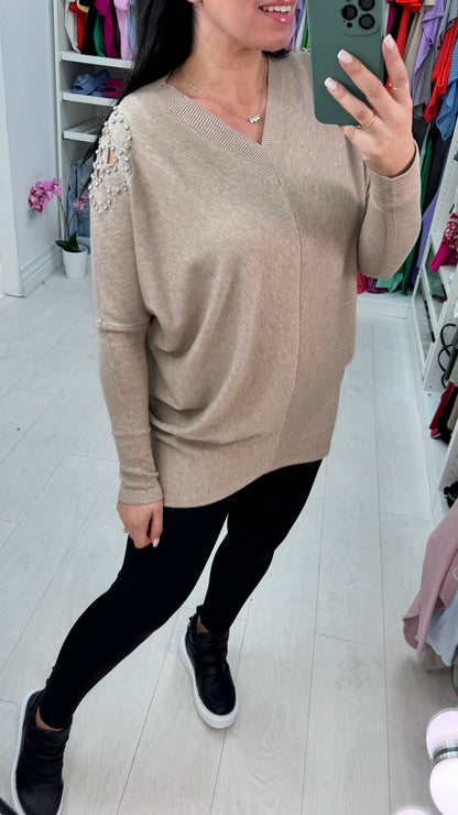 Jess Diamond Flower Jumper