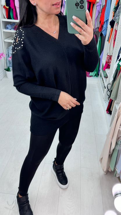 Jess Diamond Flower Jumper