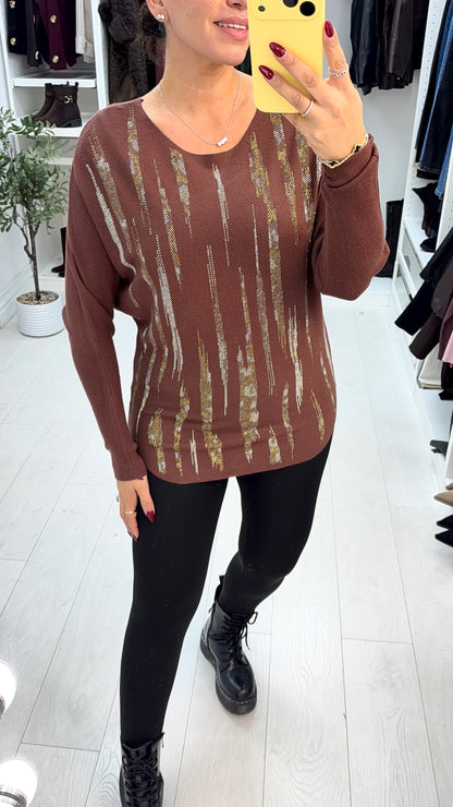 Dune Embellished Loose Fit Jumper