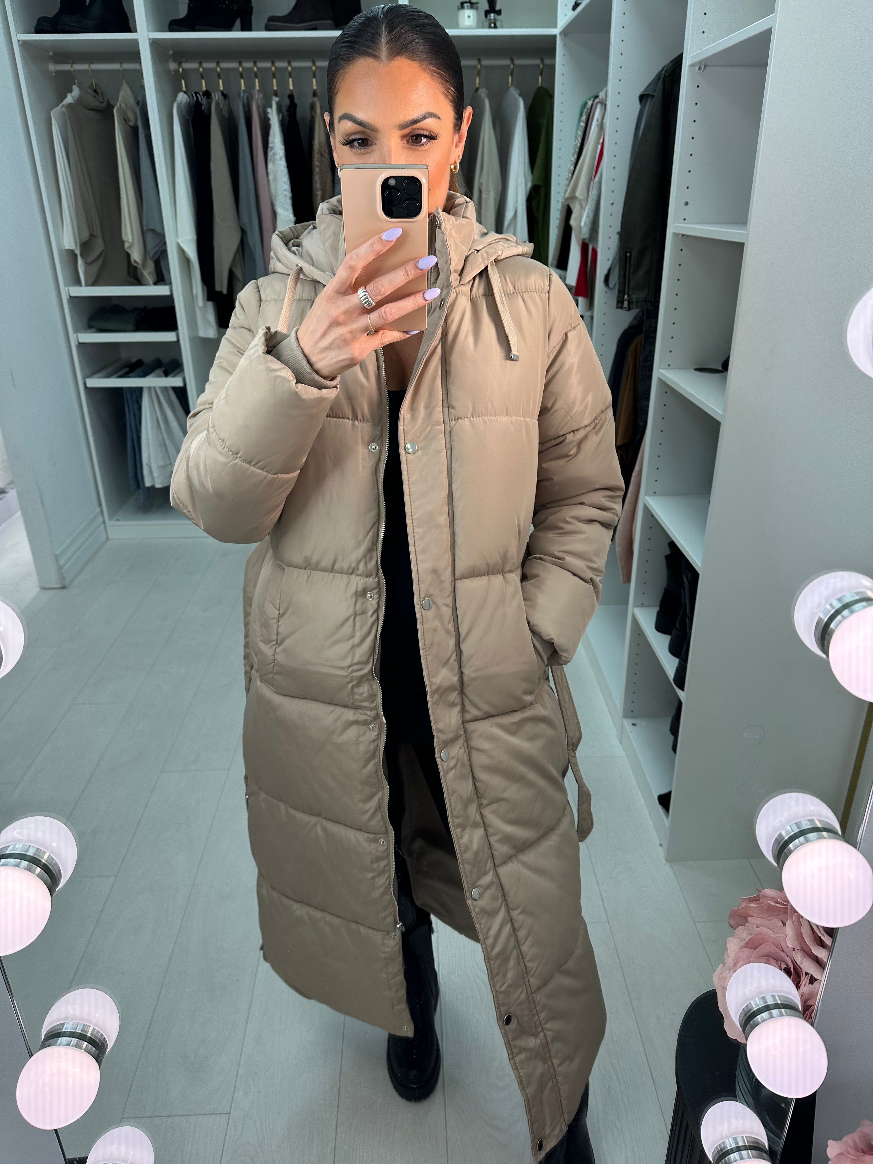 Tiffani Hooded Maxi Puffer Coat
