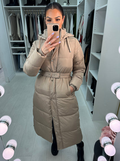 Tiffani Hooded Maxi Puffer Coat