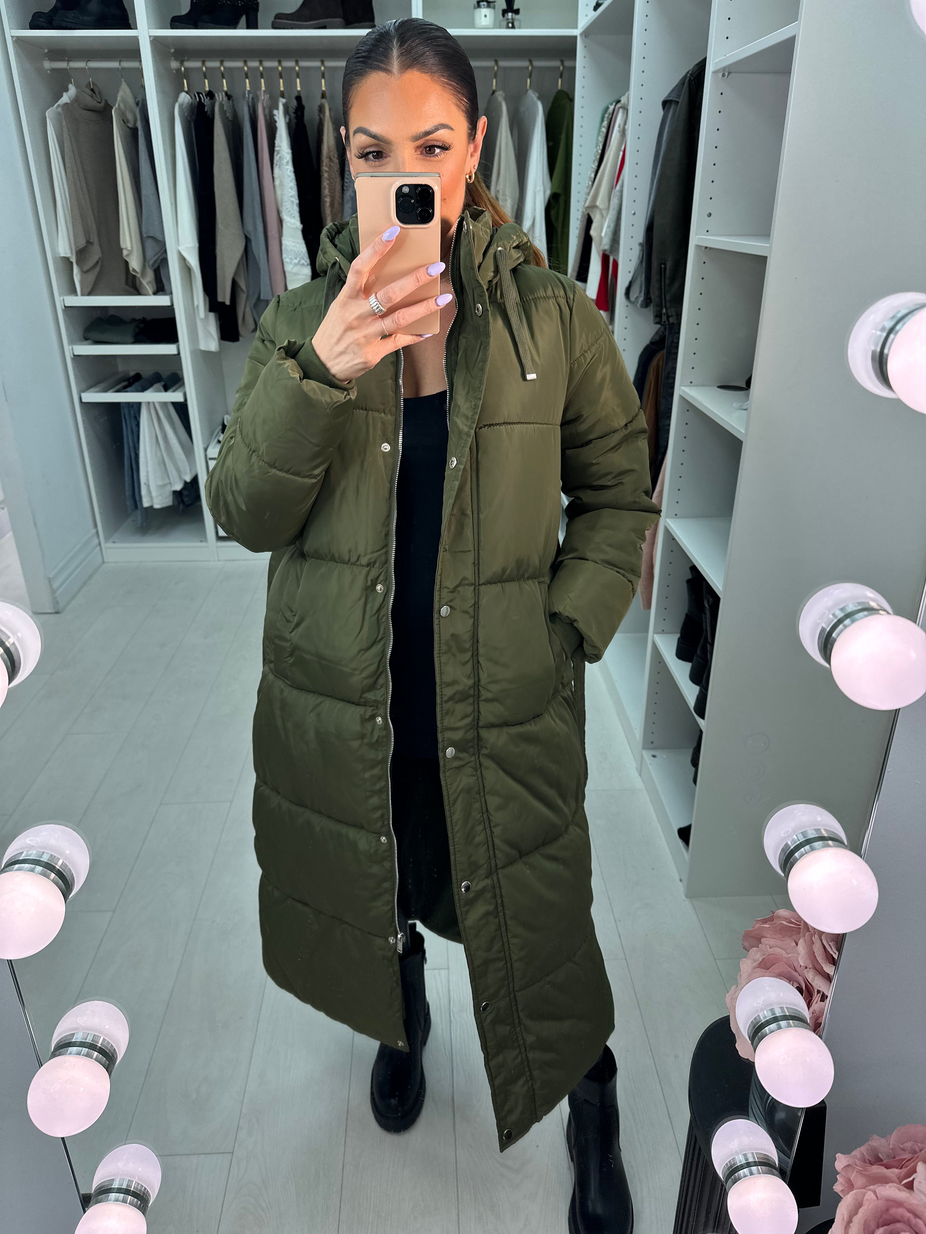 Tiffani Hooded Maxi Puffer Coat