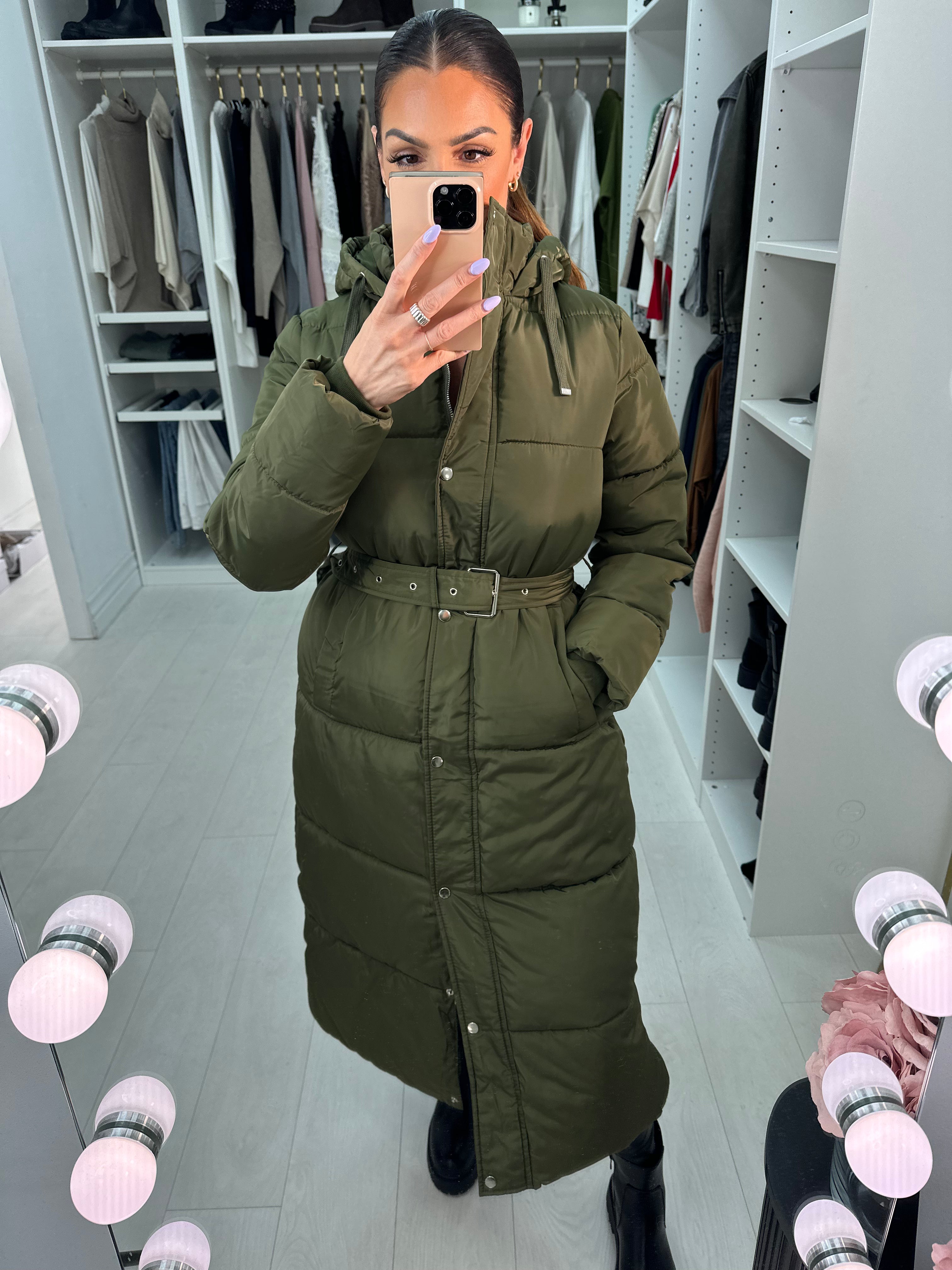 Tiffani Hooded Maxi Puffer Coat