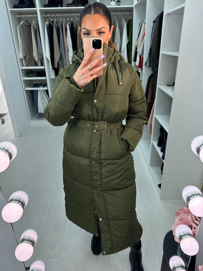 Tiffani Hooded Maxi Puffer Coat