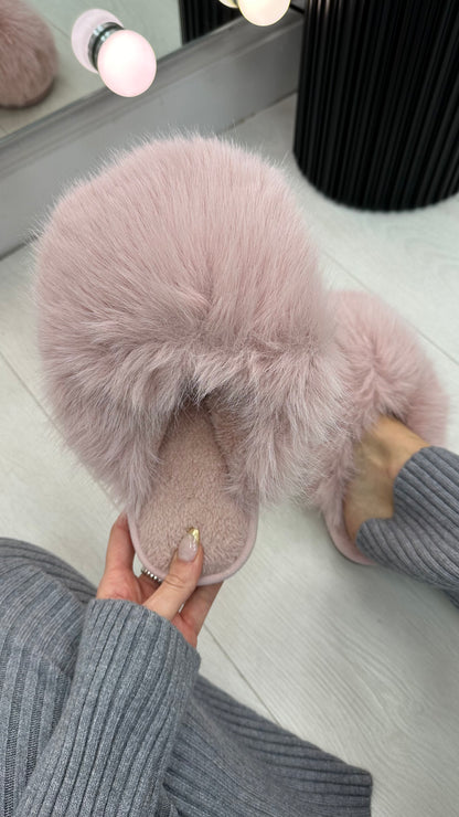 Prisha Faux Fur Fluffy Slippers