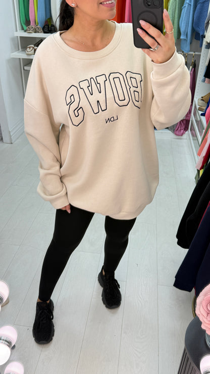 Bows LDN Sweatshirt Cream