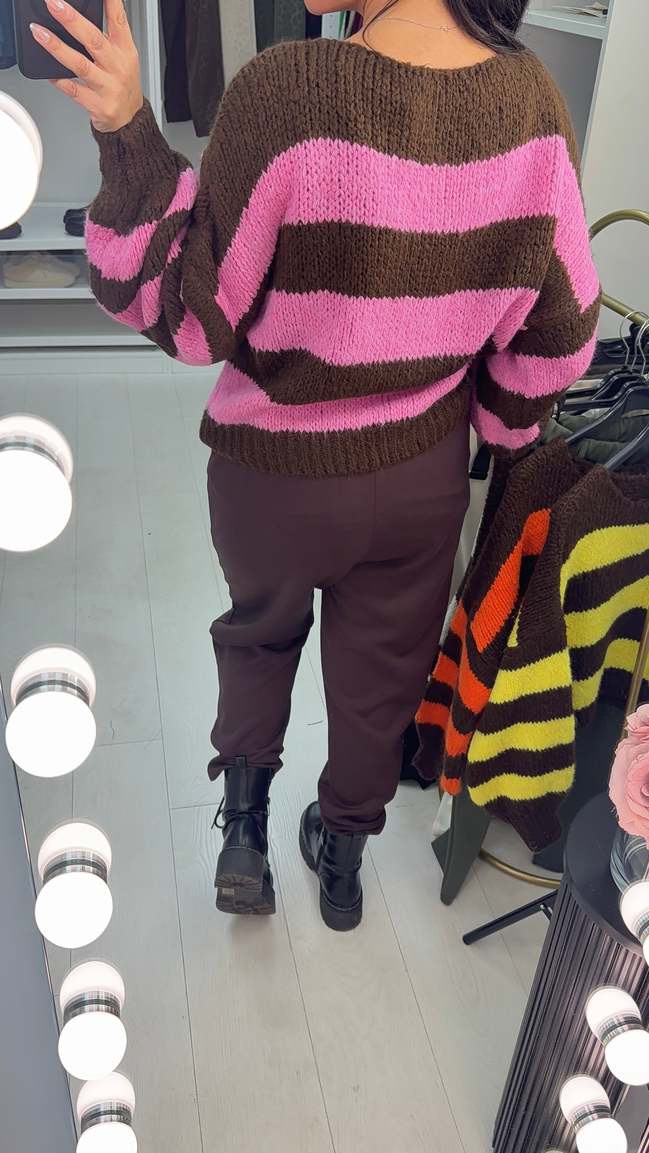 Fidelina Colour Block Super Soft Jumper