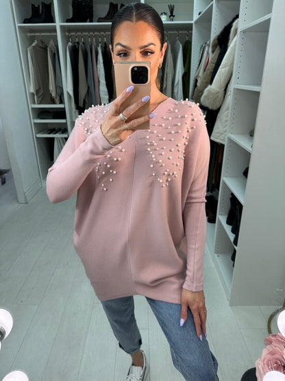 Amina Scattered Pearl Jumper