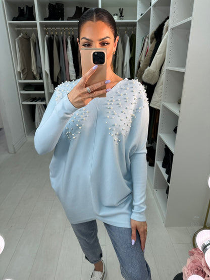Amina Scattered Pearl Jumper