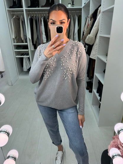 Amina Scattered Pearl Jumper
