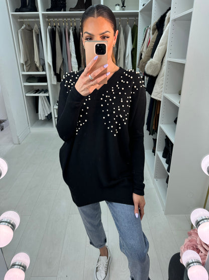 Amina Scattered Pearl Jumper