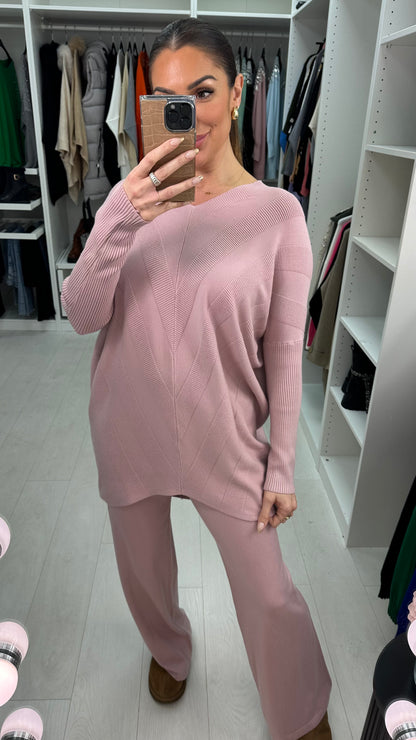 Karine Asymmetric Detail Loungewear Set