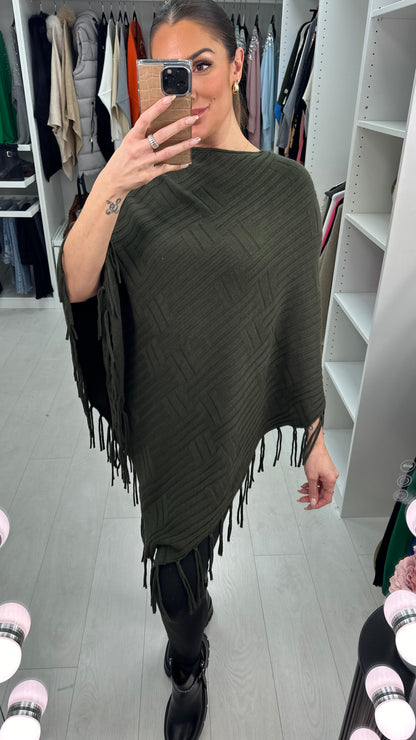 Colette Squared Tassel Poncho