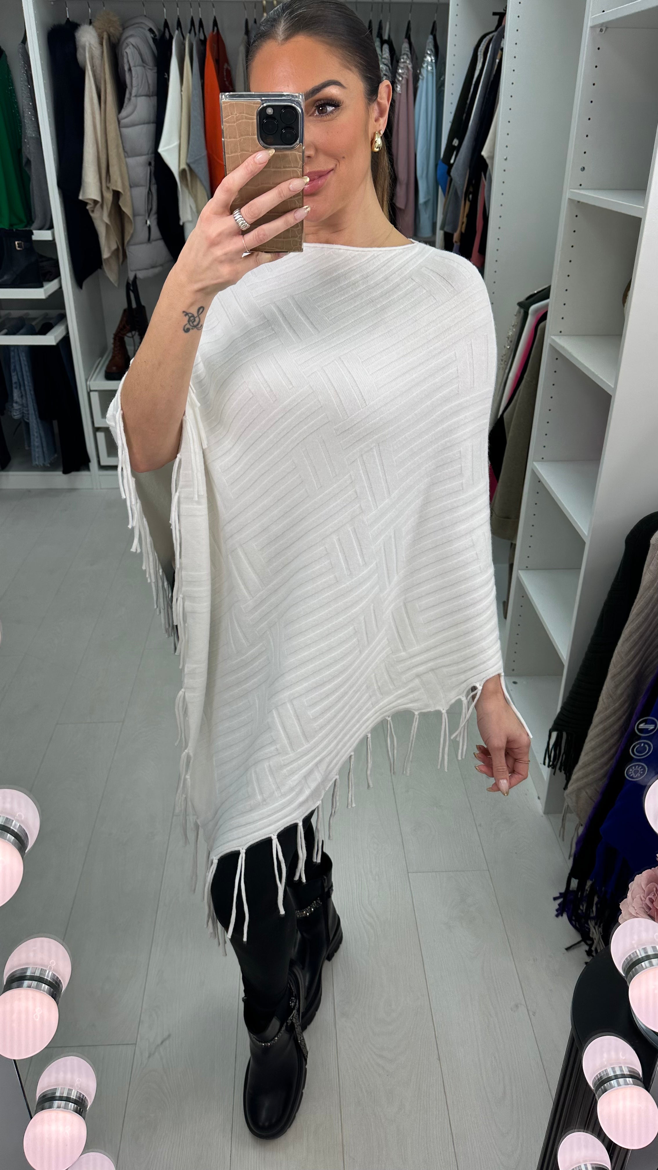 Colette Squared Tassel Poncho