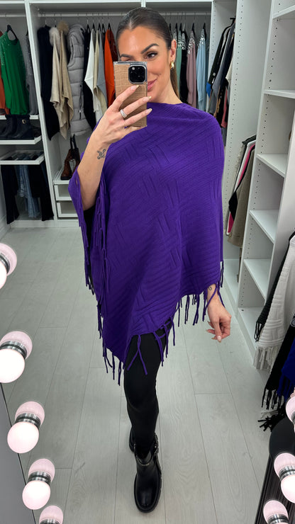 Colette Squared Tassel Poncho