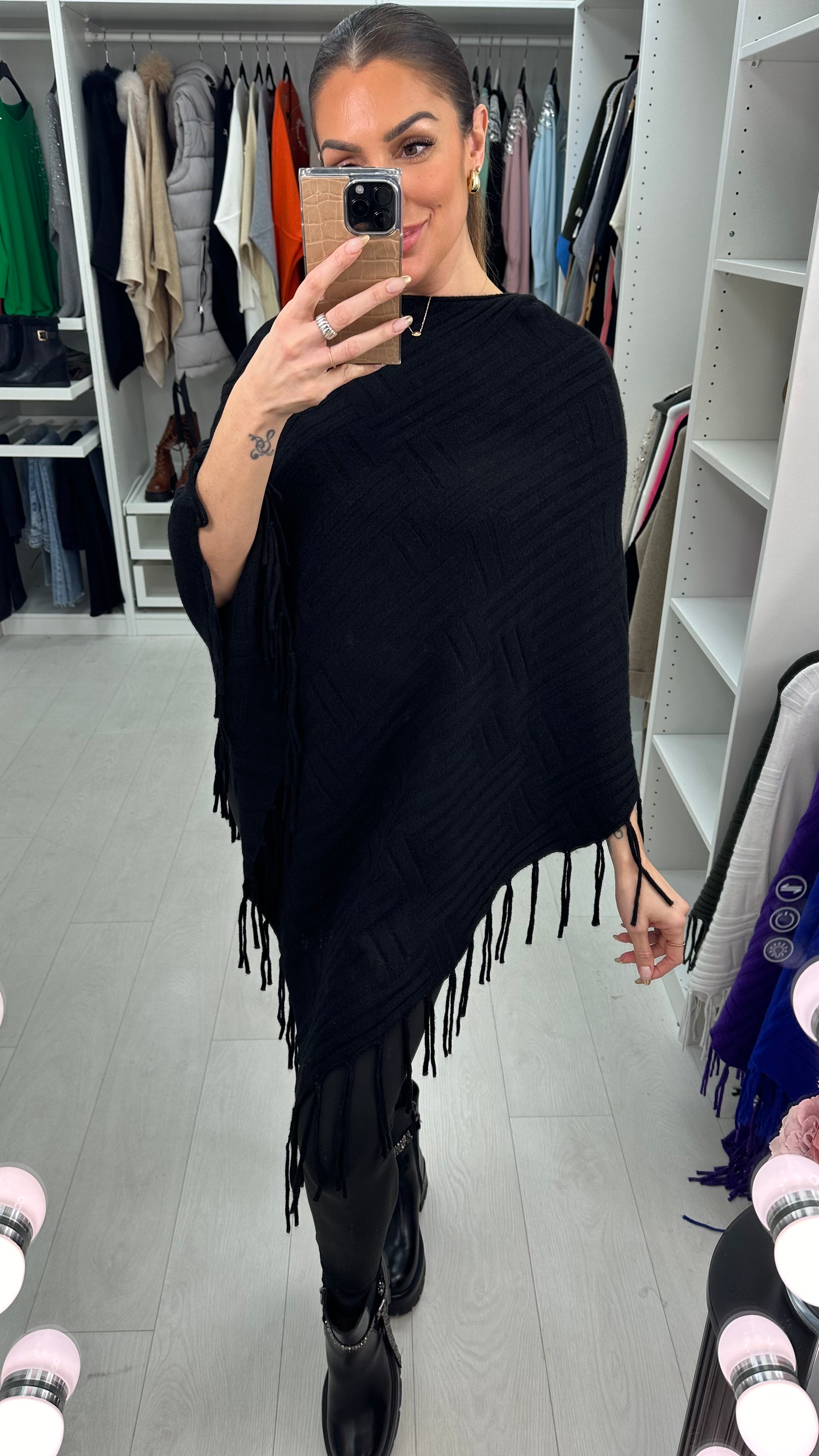 Colette Squared Tassel Poncho